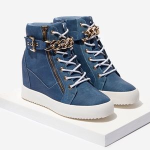 Aleale High Top Wedge Sneaker